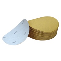 80 Grit, 6" Dia Hook & Loop Sandpaper, 50 Pk